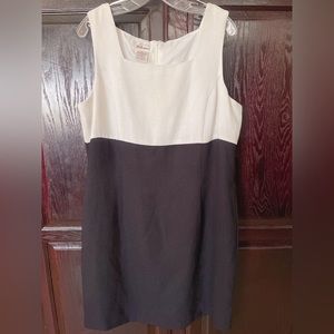 Beautiful Black and White Suit Dress with Jacket 2 pc